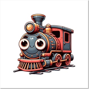 Cute Locomotive Posters and Art